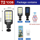 Iluminação Solar com 3 modos de luz, lâmpada impermeável, Sensor de movimento, iluminação de segurança para jardim, pátio, caminho, quintal, ao ar livre